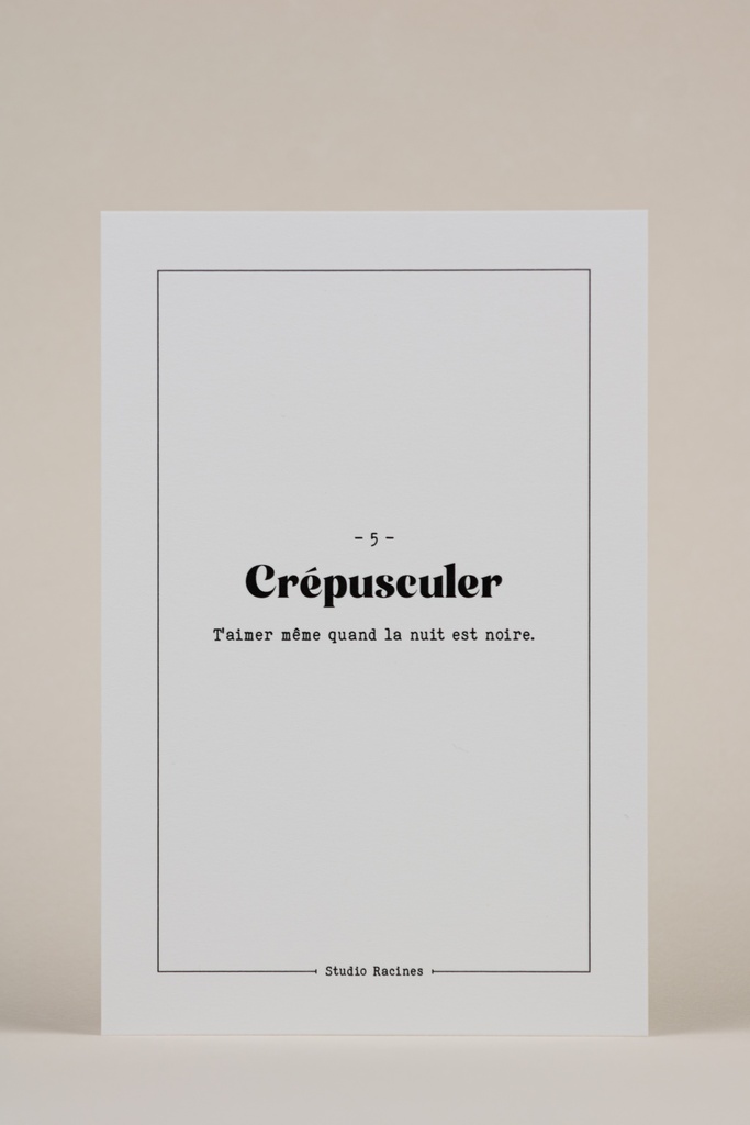 CRÉPUSCULER