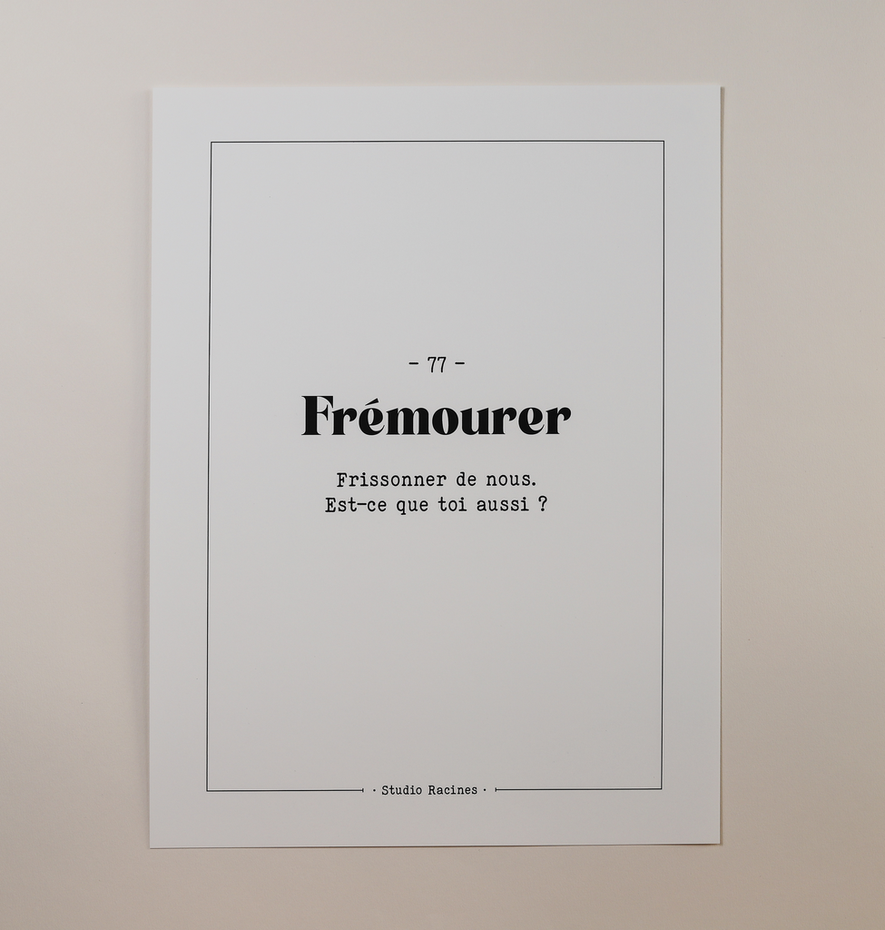 FRÉMOURER - Affiche