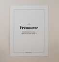 FRÉMOURER - Affiche