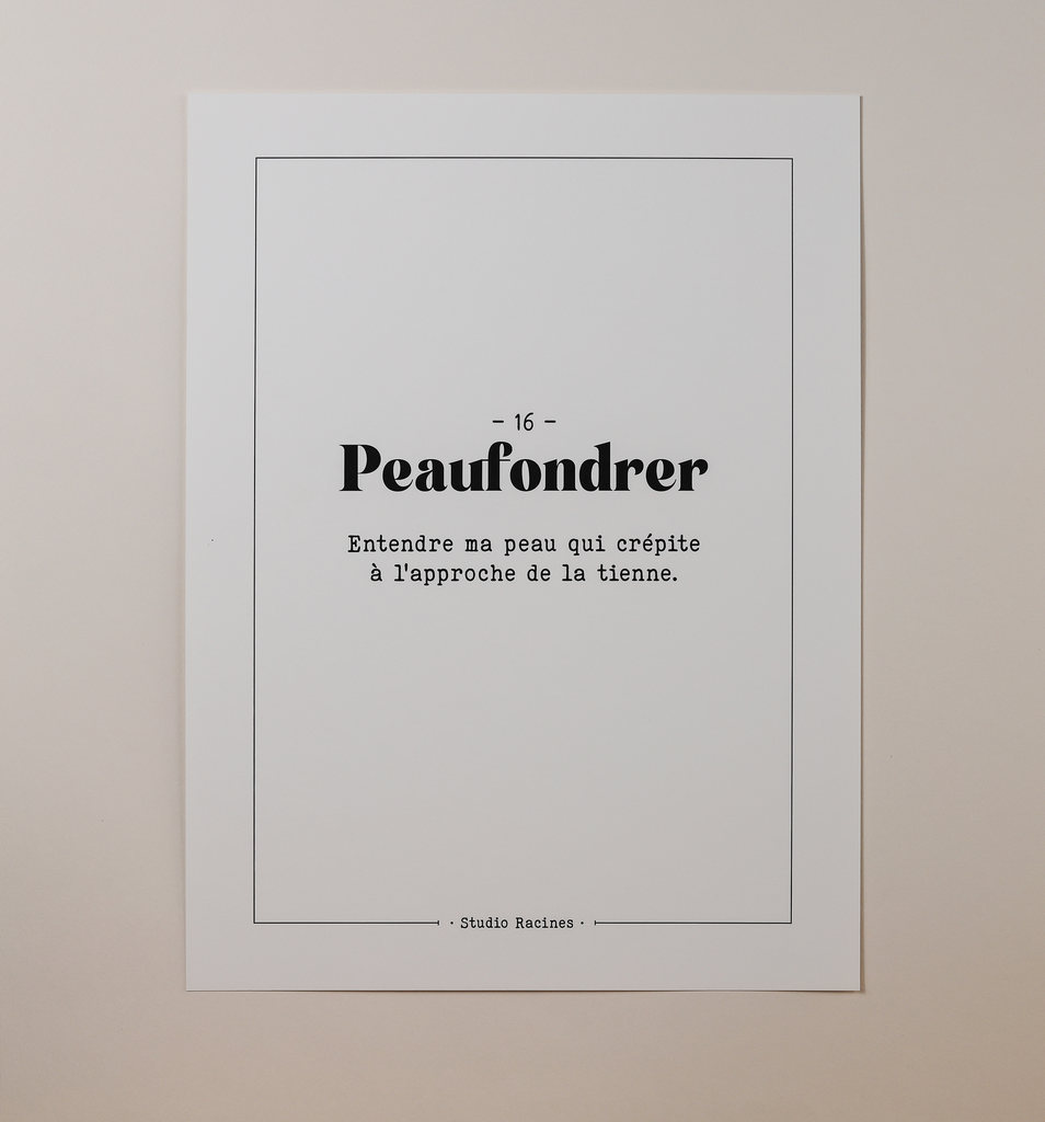 PEAUFONDRER - Affiche