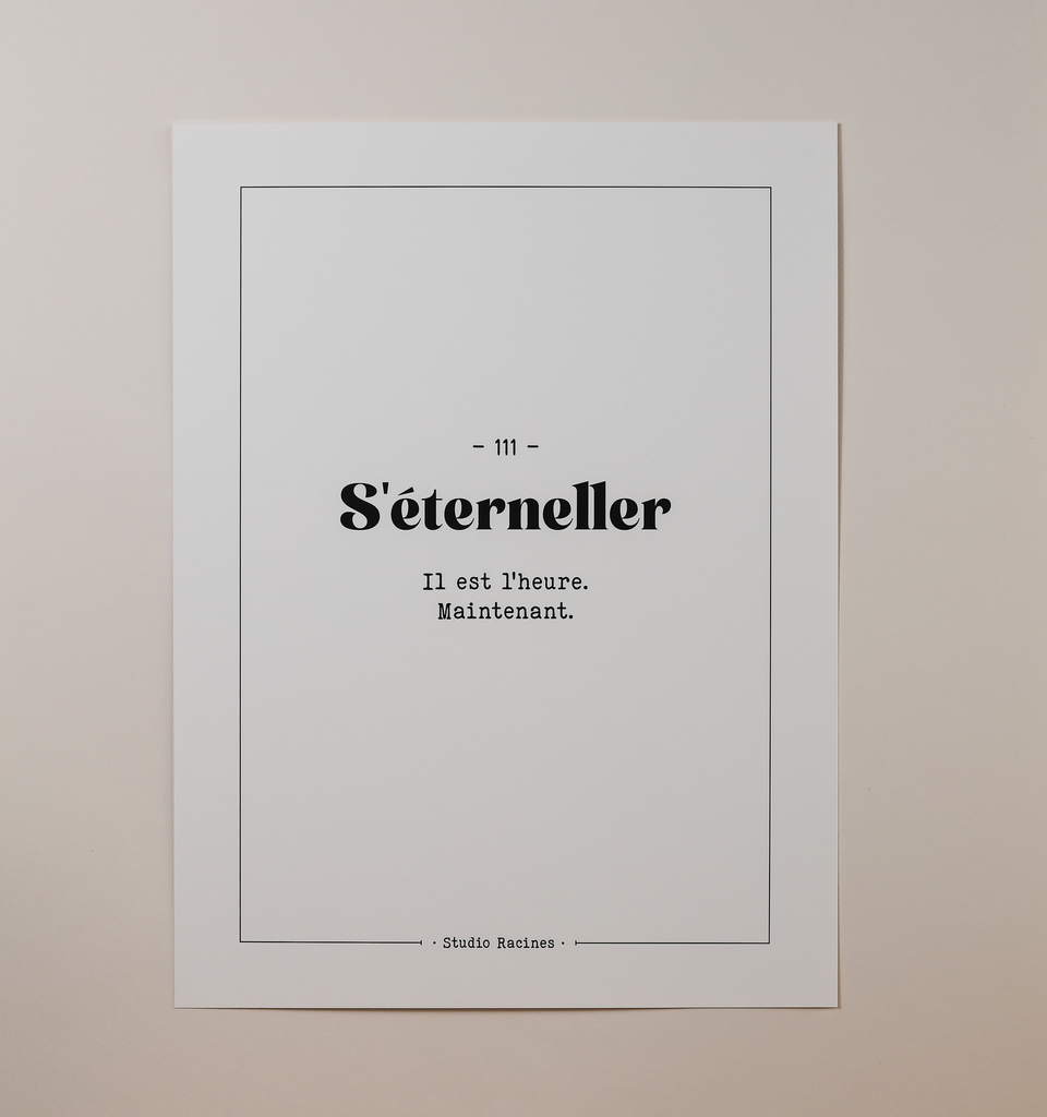 S'ÉTERNELLER - Affiche