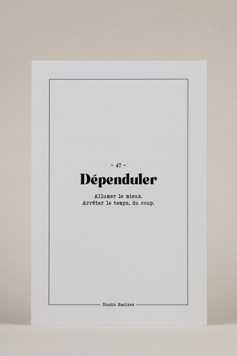 DÉPENDULER