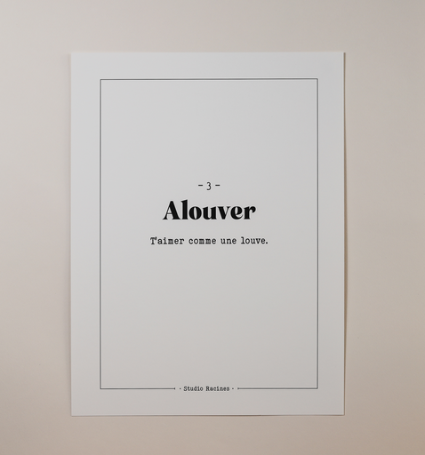ALOUVER - Affiche