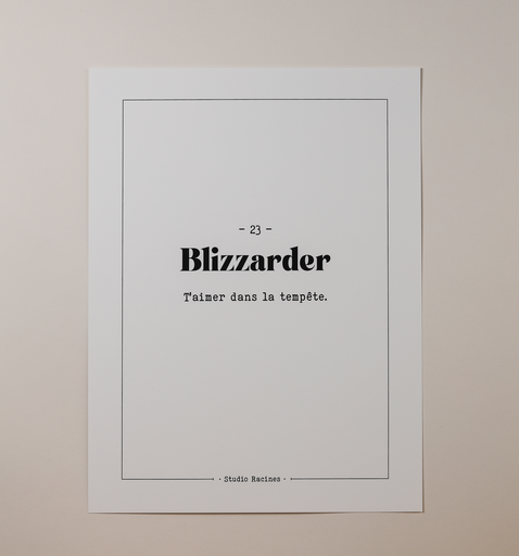 BLIZZARDER - Affiche